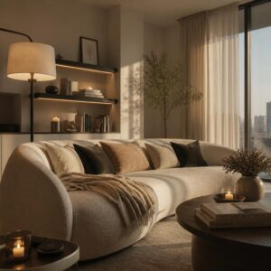 gpt image 2 create a premium pinterest style vertical image of a sophisticated cozy apartmen 0